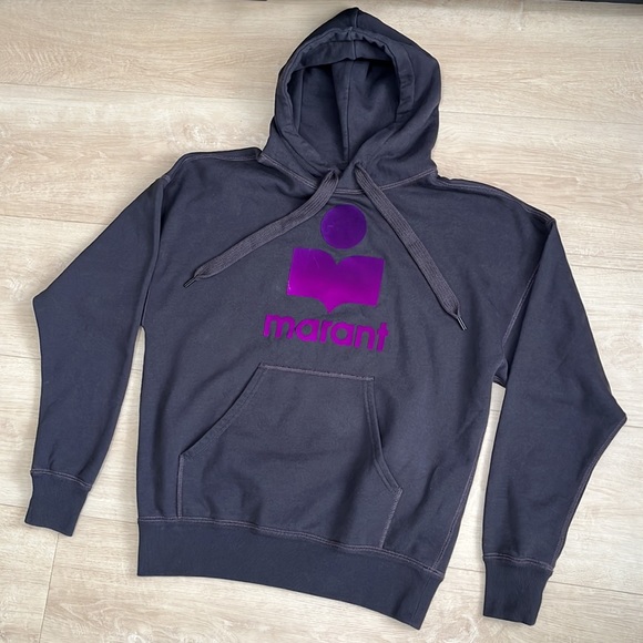 Isabel Marant Étoile logo-patch long-sleeve hoodie, SIZE 36 SIZE SMALL. 0254 - Picture 6 of 11